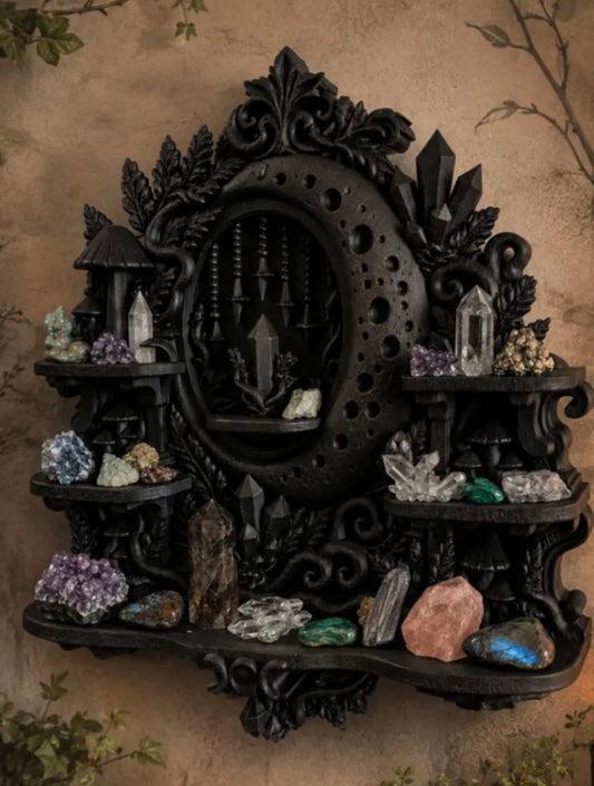 Fantasy Moon Shelf Crystal Holder