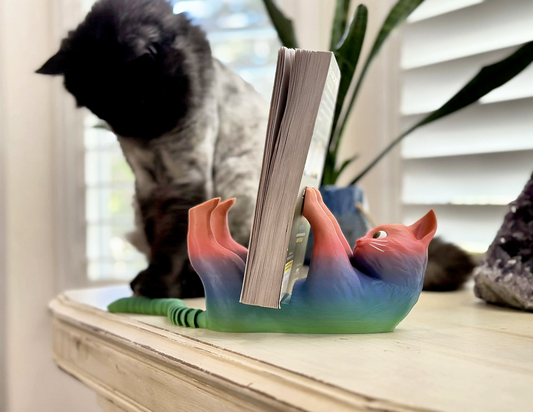 Cat Kindle or Book Holder