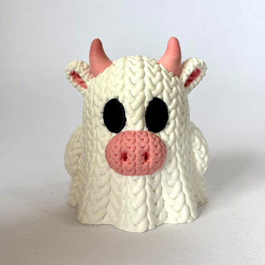 Cow Ghost Not-So-Knitted Knits