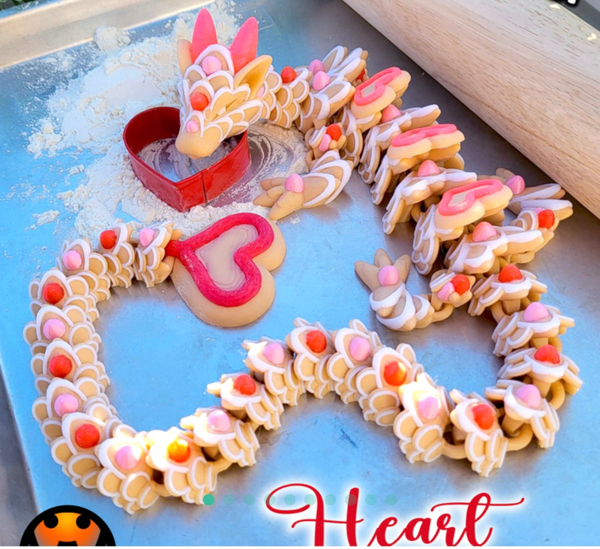Heart Cookie Dragon