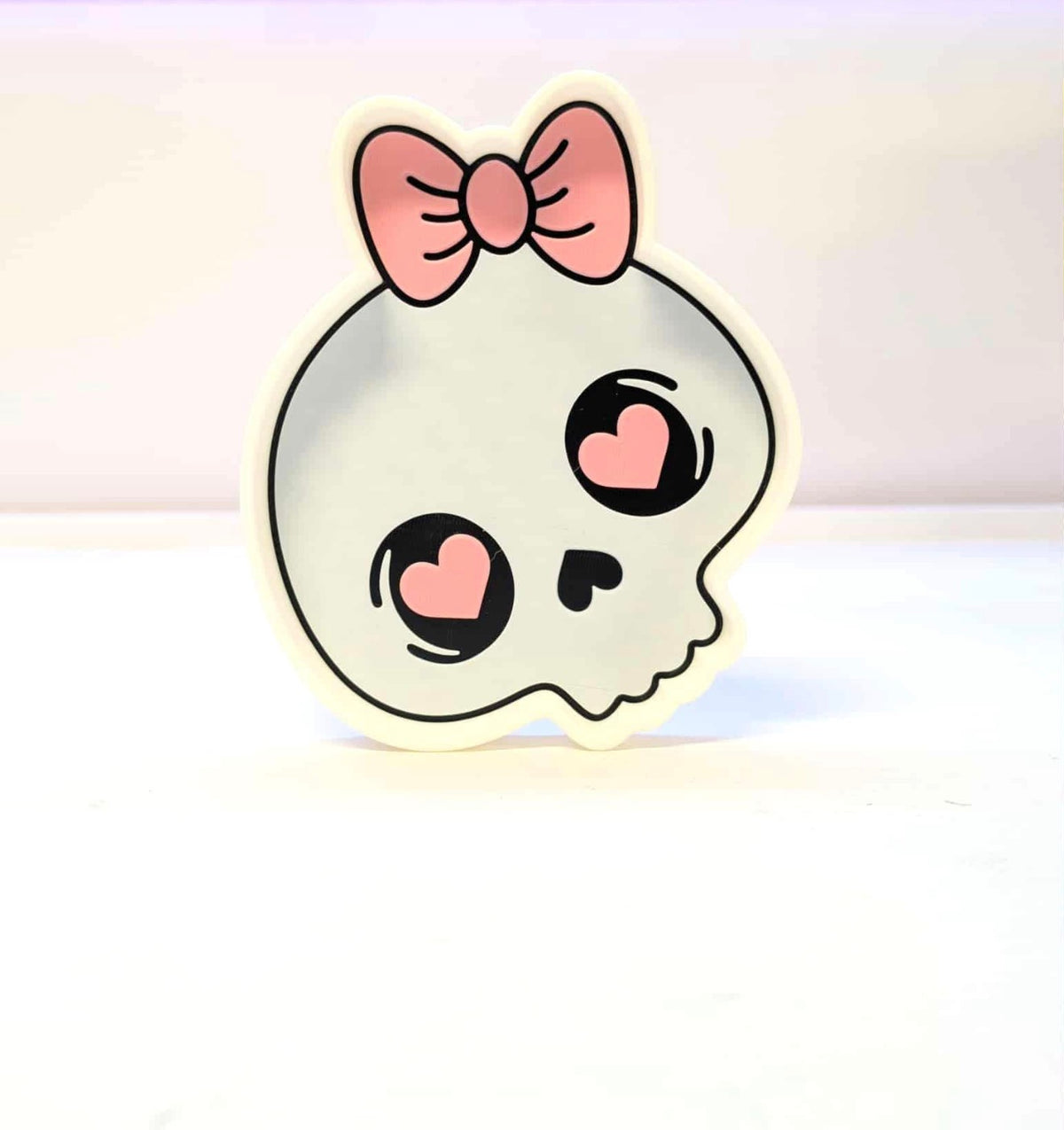 Skull w/Bow Trinket Tray