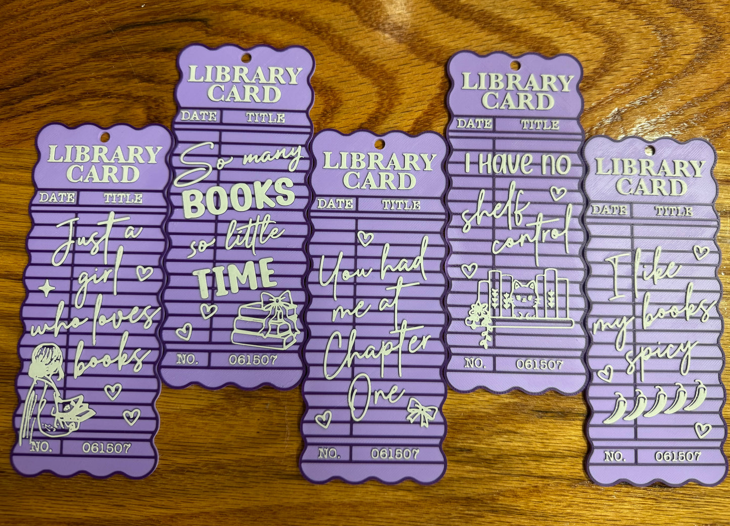 Shelf Control-Library Card Bookmarks