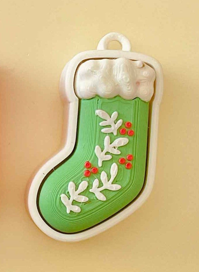 Green Christmas Stocking Clicker