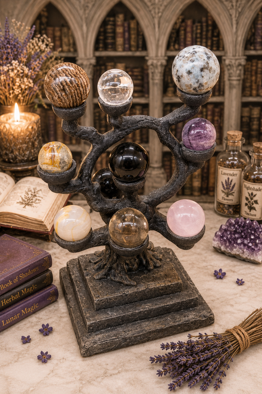 Multi-Mini Crystal Sphere Holder
