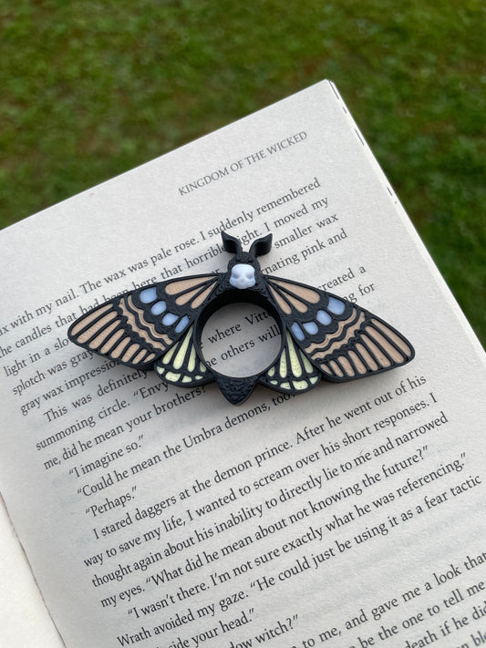 Skull Moth Thumb Page Holders