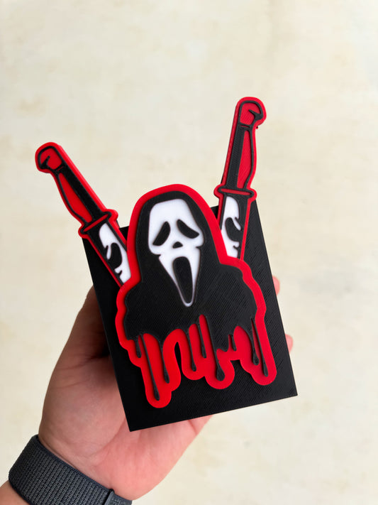 Ghostface Inspired Fan Art Pen Holder