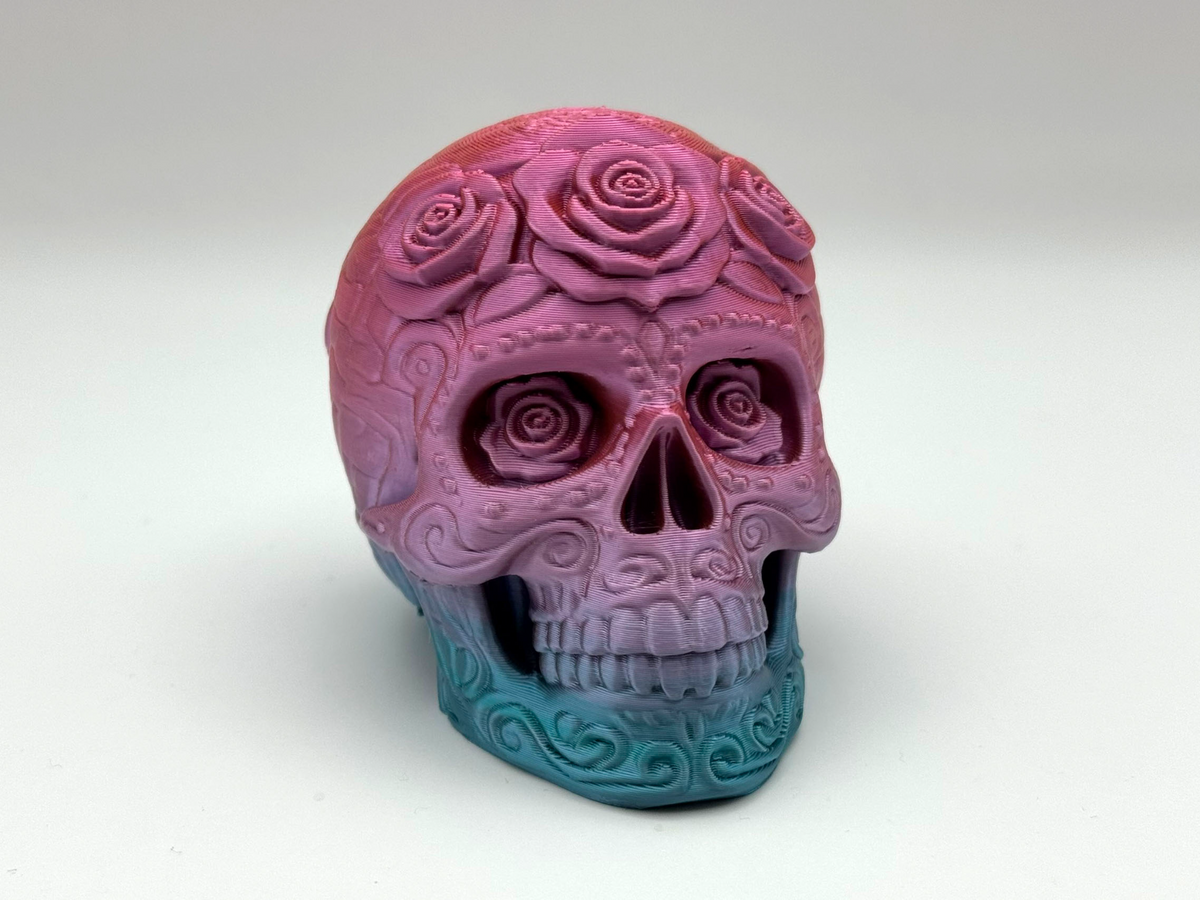 Triple Rose Sugar Skull