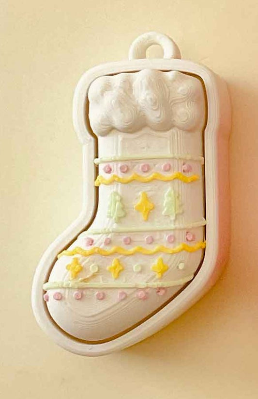 White Christmas Stocking Clicker
