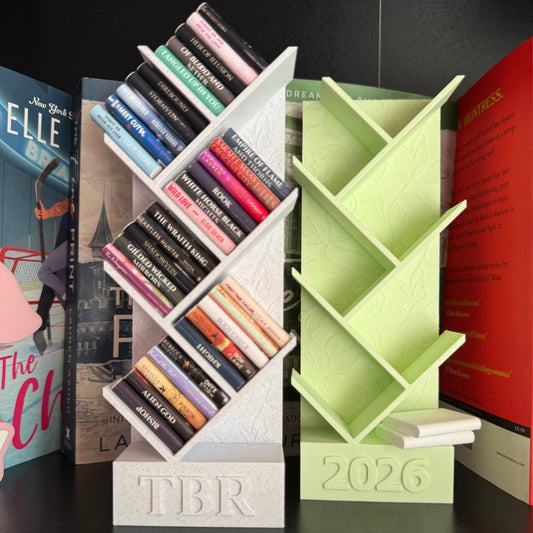 2026 Slanted Mini Book Tower