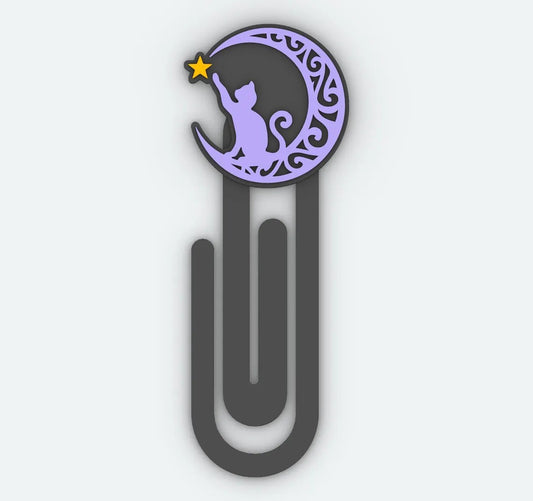 Cat & Moon Clipmark
