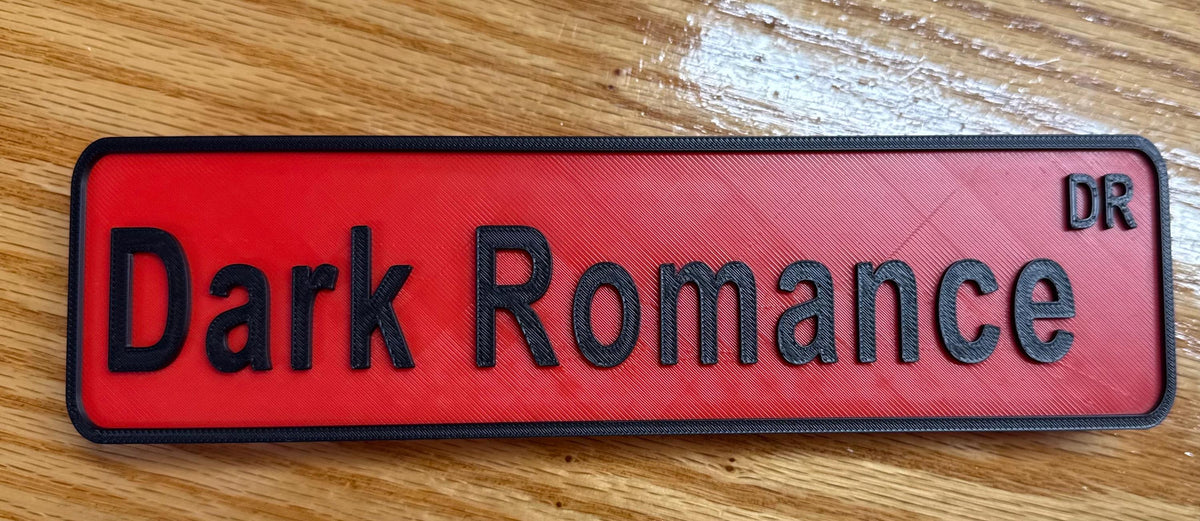 Custom Street Sign Shelf Decor