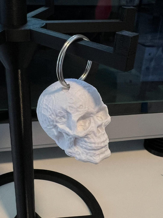 Embellished Skull Keychain