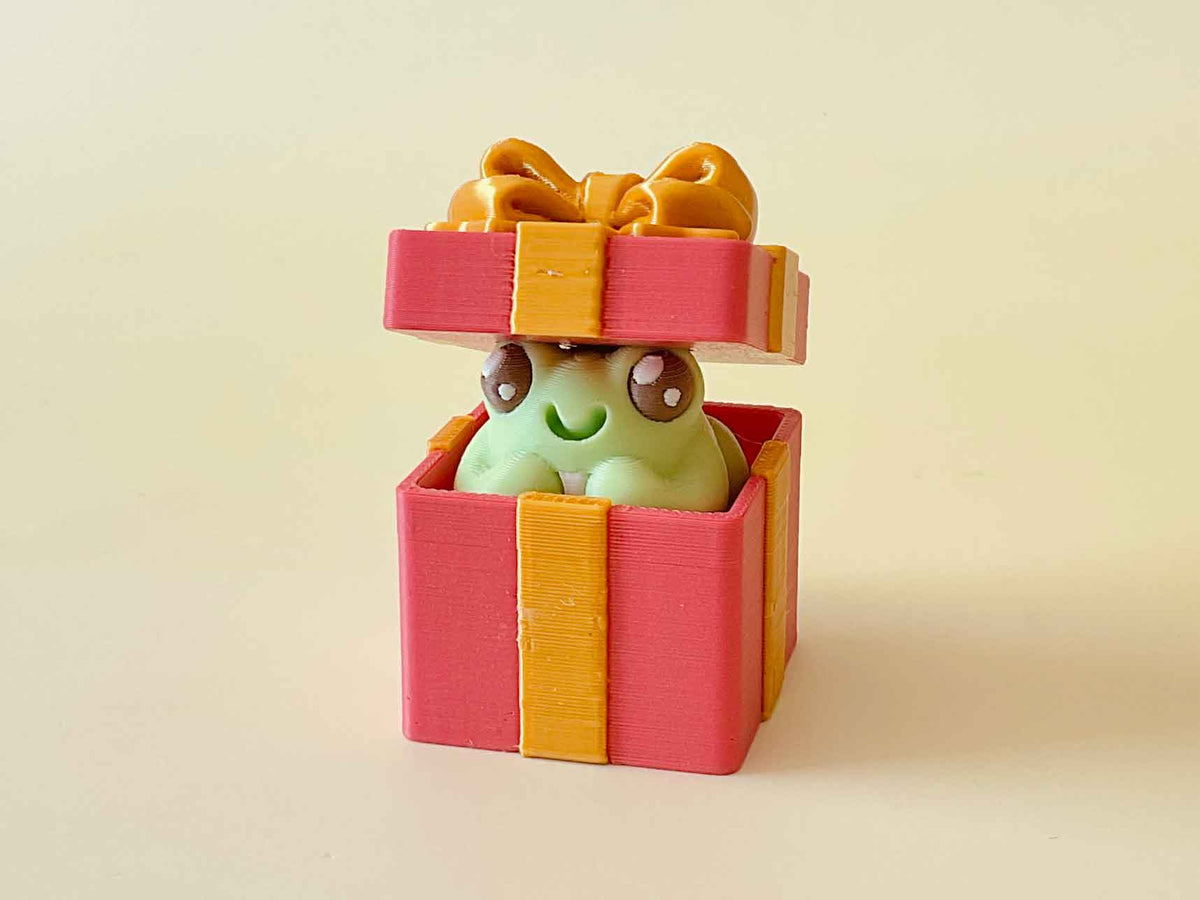 Frog Christmas Present Clicker