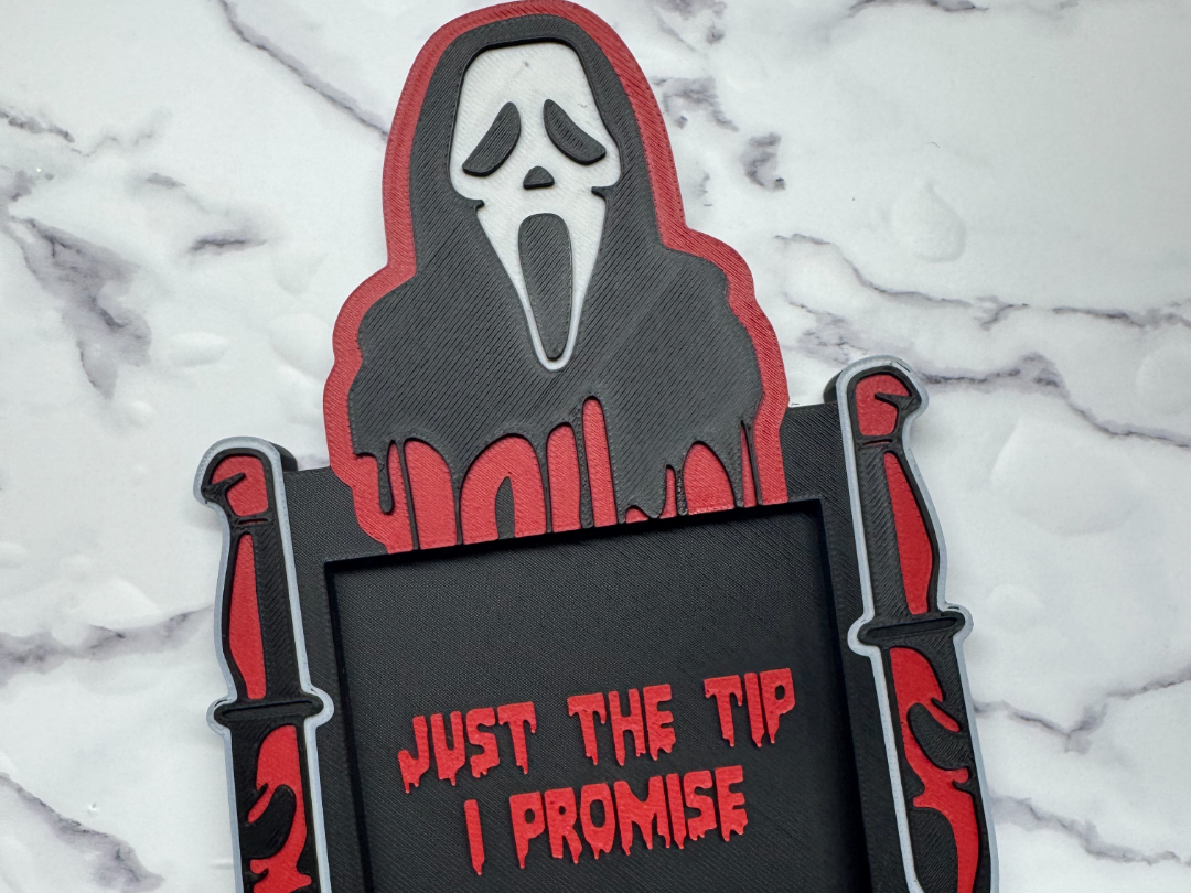 Ghostface Inspired Fan Art Note Holder