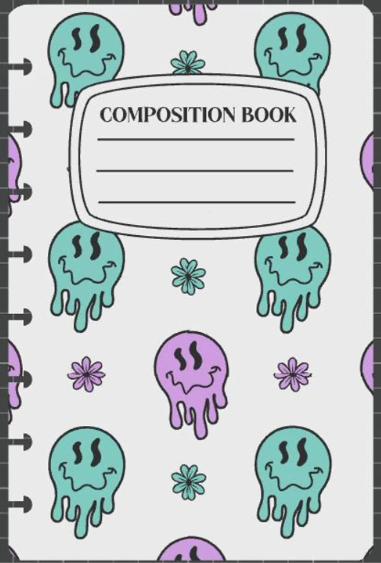 Melting Smiley Faces - A5 Notebook