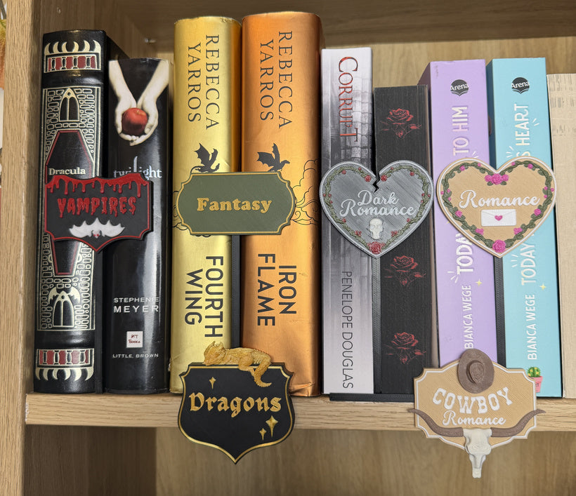 Dragon Small Bookshelf Sign